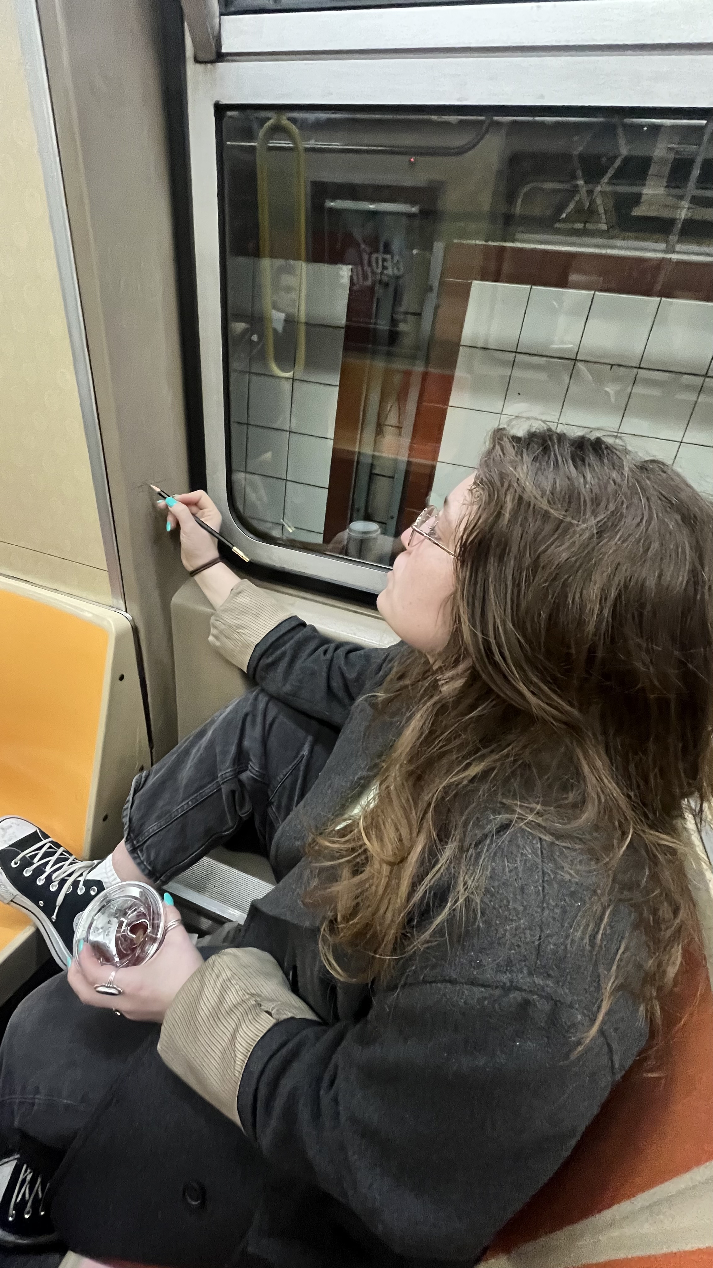 Ilana on the subway